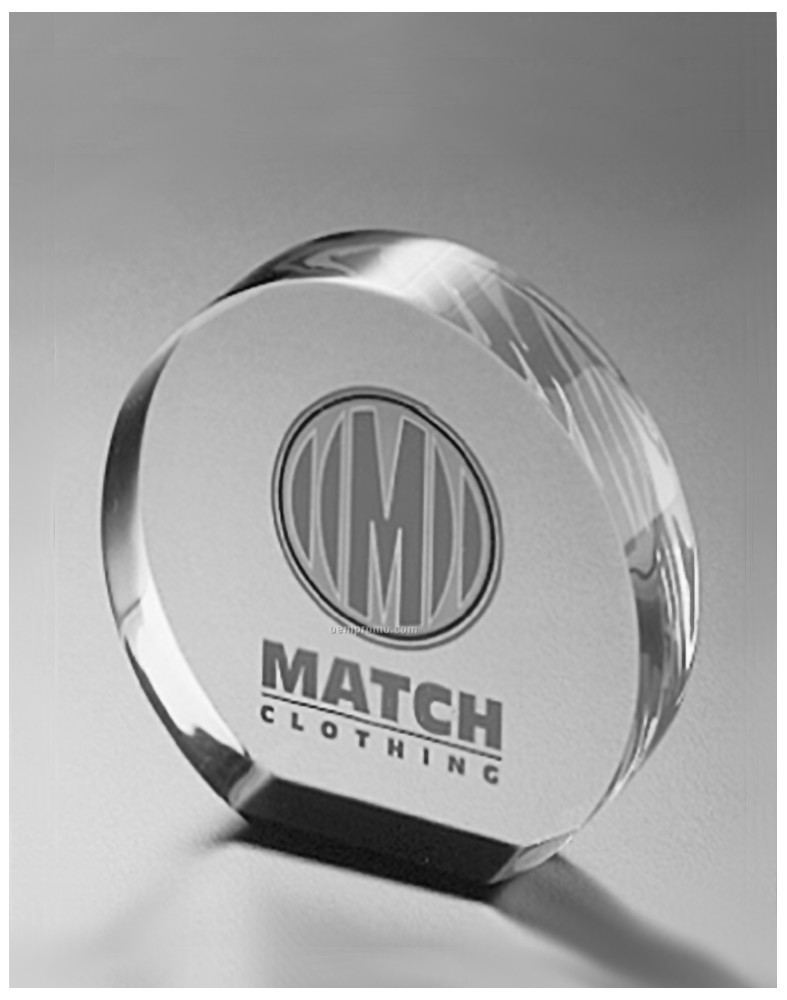 Glastrophäe Round-Award Glastrophäe Round-Award